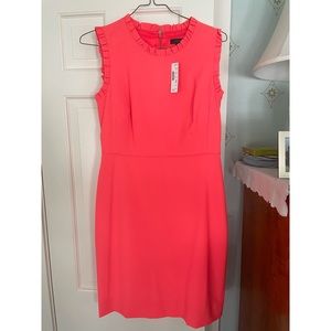 JCrew Suize 10 bright orange/coral dress
